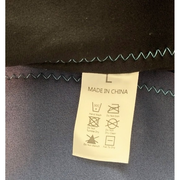 Ocean Gear Shorty Wetsuit Swimsuit Dive Skin Size L Blue Teal Front Zip - Picture 7 of 7